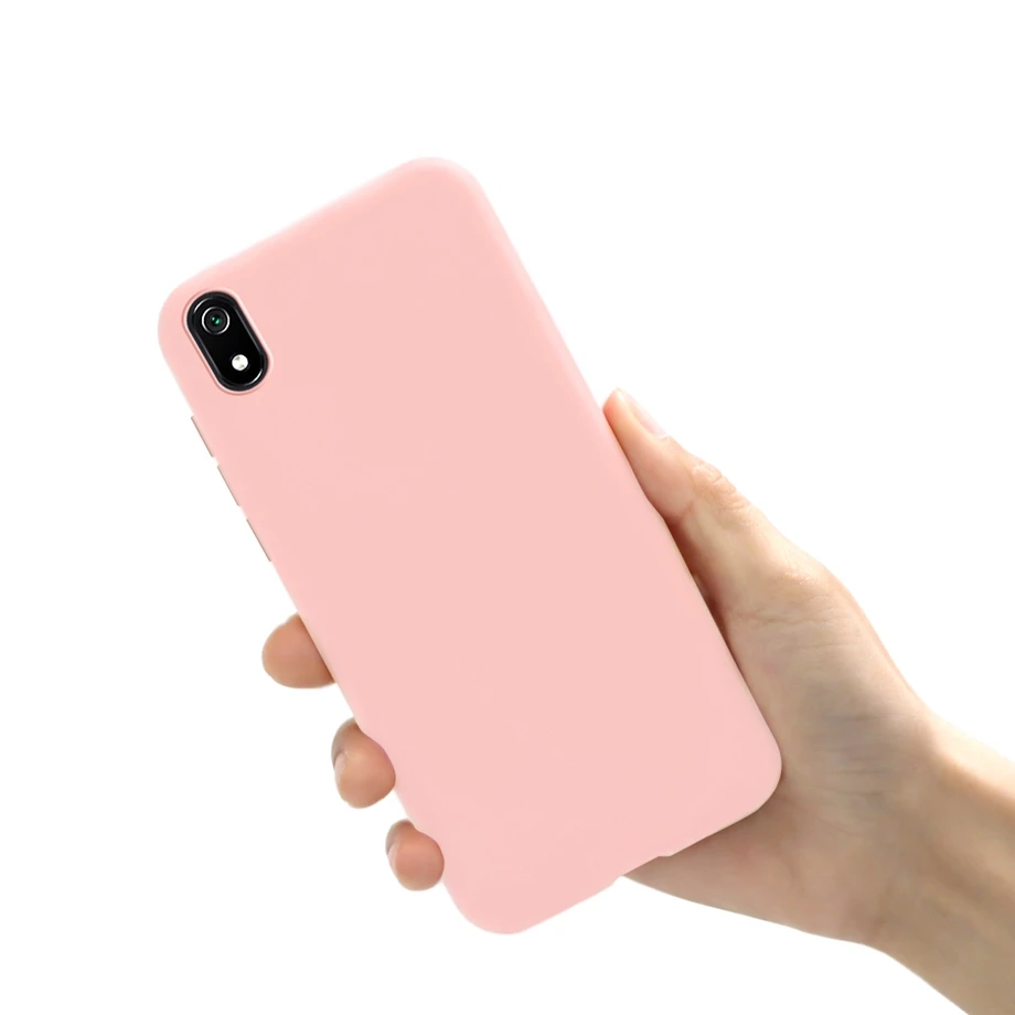 Light Pink Чехол для телефона Xiaomi Redmi 7A матовый черный чехол Силиконовый ТПУ мягкий чехол s задняя крышка для Xiomi Xiaomi Redmi 7A 7 A A7 Redmi7A чехол - Цвет: Light Pink