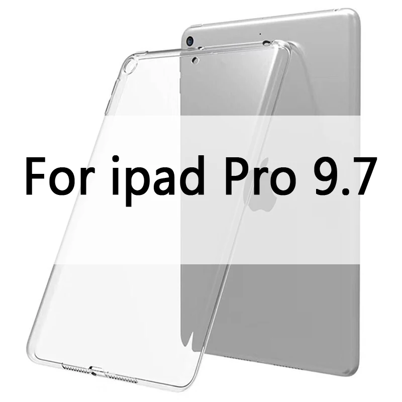 For ipad pro 9.7 Чехол для iPad 10,2 MiNi 2 3 4 5 TPU Прозрачный Силиконовый противоударный чехол для нового iPad Pro 10,5 Air 1 2 задний Чехол - Цвет: For ipad pro 9.7