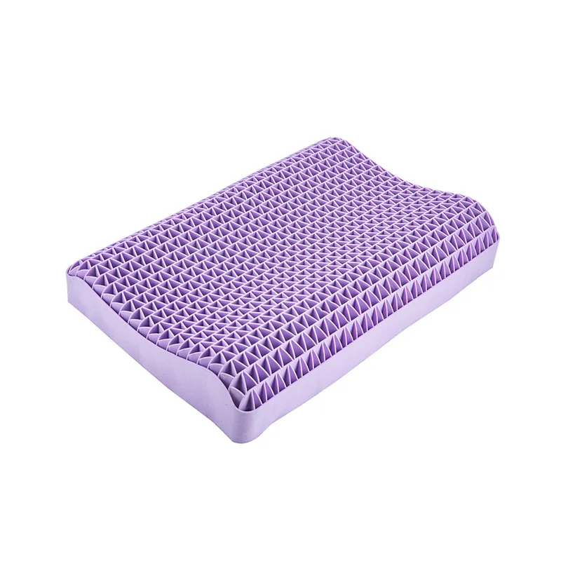 

Neck Message Bed Pillow 3D TPE Honeycomb Orthopedic Shoulder Pain Protection Cervical with Cover No Pressure Cooling Sleep