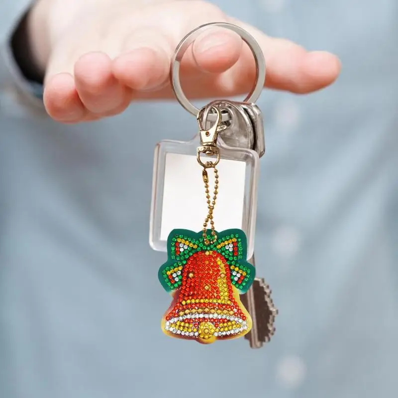 8 шт. 5D DIY полный дрель бриллиантовый рисунок Рождество Алмазный брелок с вышивкой DIY ремесло горный хрусталь вышивка набор