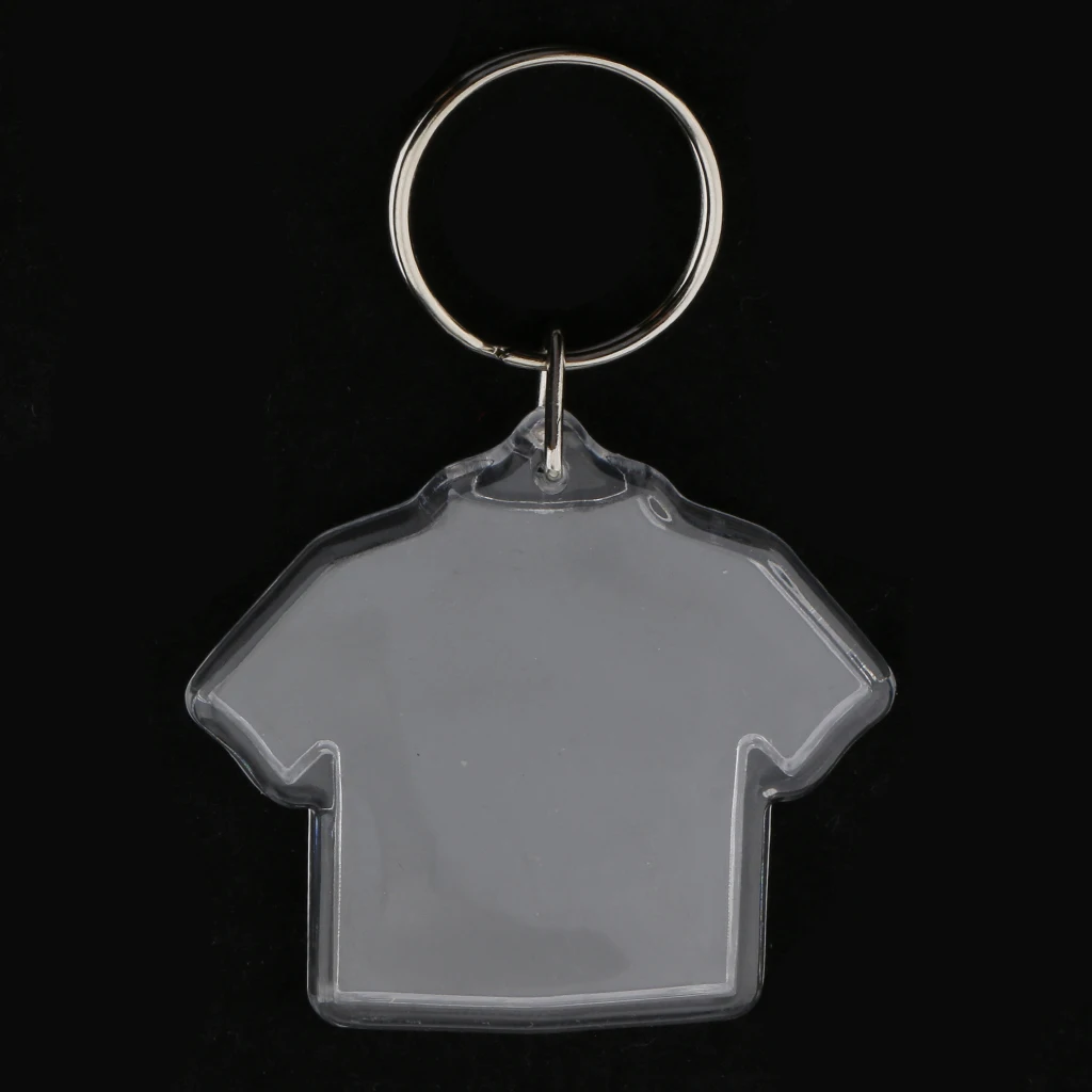 20 штук упак. прозрачный акриловый брелок 45 мм для фото вставки креативный