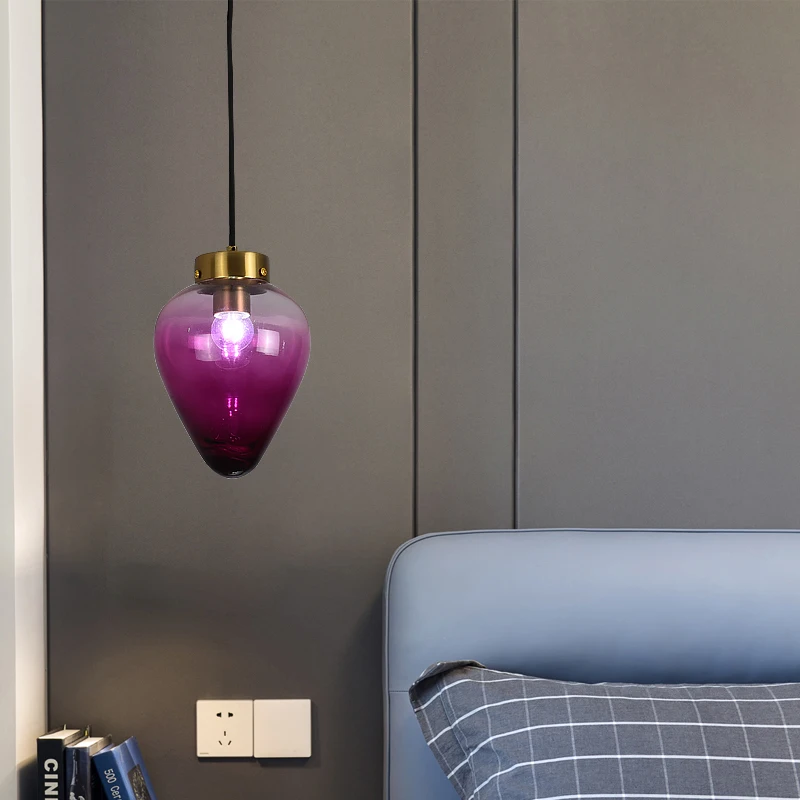 

Скандинавский витражный подвесной светильник s, современный роскошный светильник для спальни, гостиной, кухни, подвесной светильник