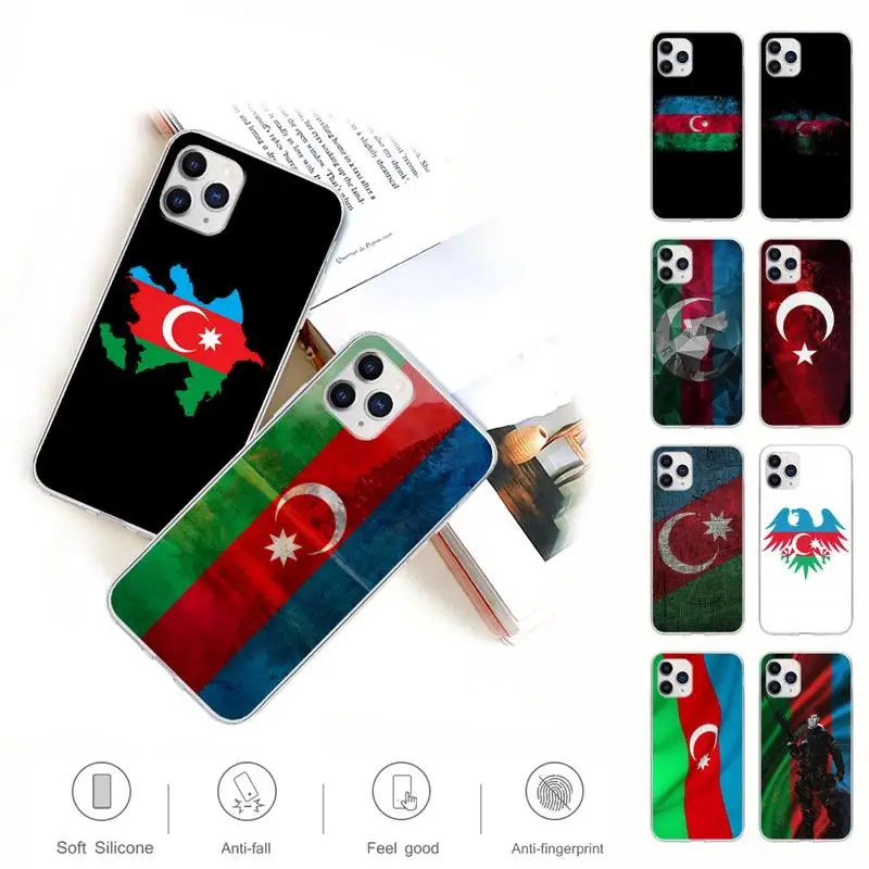 

Azerbaijan Buta Flag Transparent Mobile Phone Cover For Samsung Galaxy A51 A71 S20 S10e S8 S7 S9 S10 Plus Clear Case