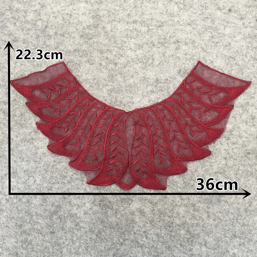 Высокое качество Кружева декольте ткань вышивка тюль кружева воротник товары