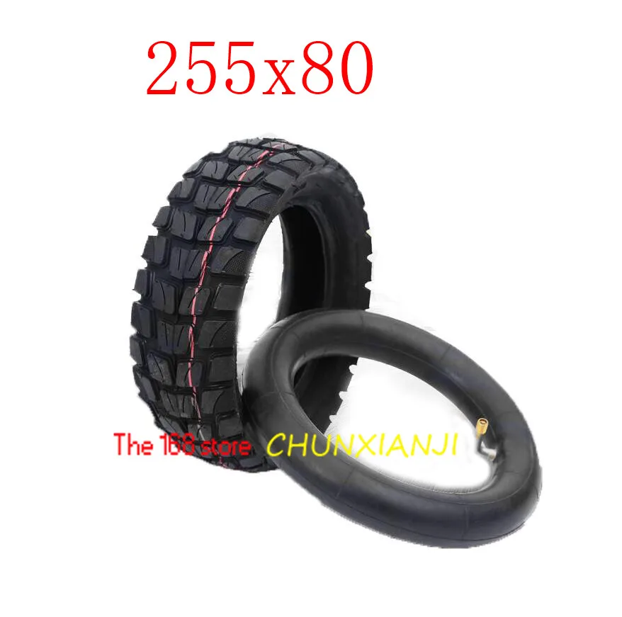 

High Quality 255x80 Road Tyre 10 Inch Refitted Snow Antiskid Thickened and Widened Inner and Outer Tire for Electric Scooter