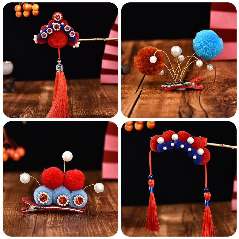 Милые нейлоновые жемчужные кисточки для девочек 2020 заколки волос с орнаментом