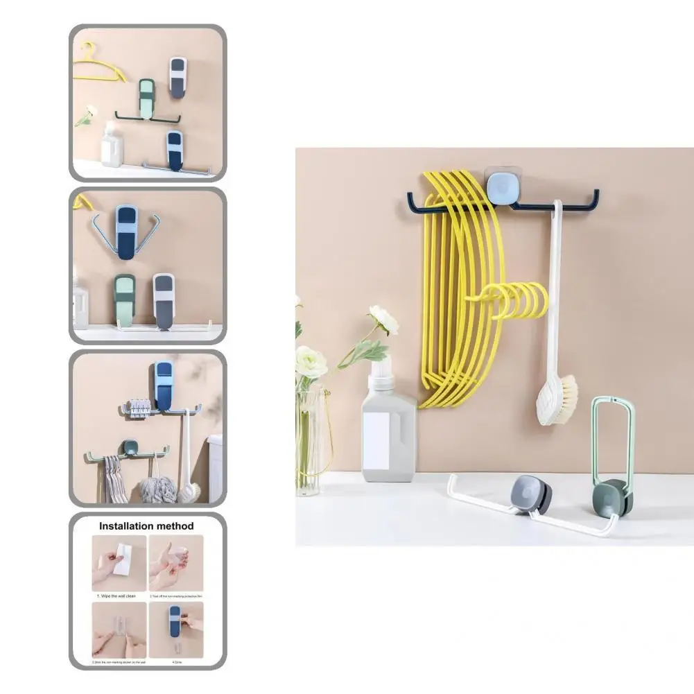 

Прочная компактная вешалка для одежды, органайзер для хранения, простой в установке вешалка для одежды, органайзер, креативный дизайн для д...