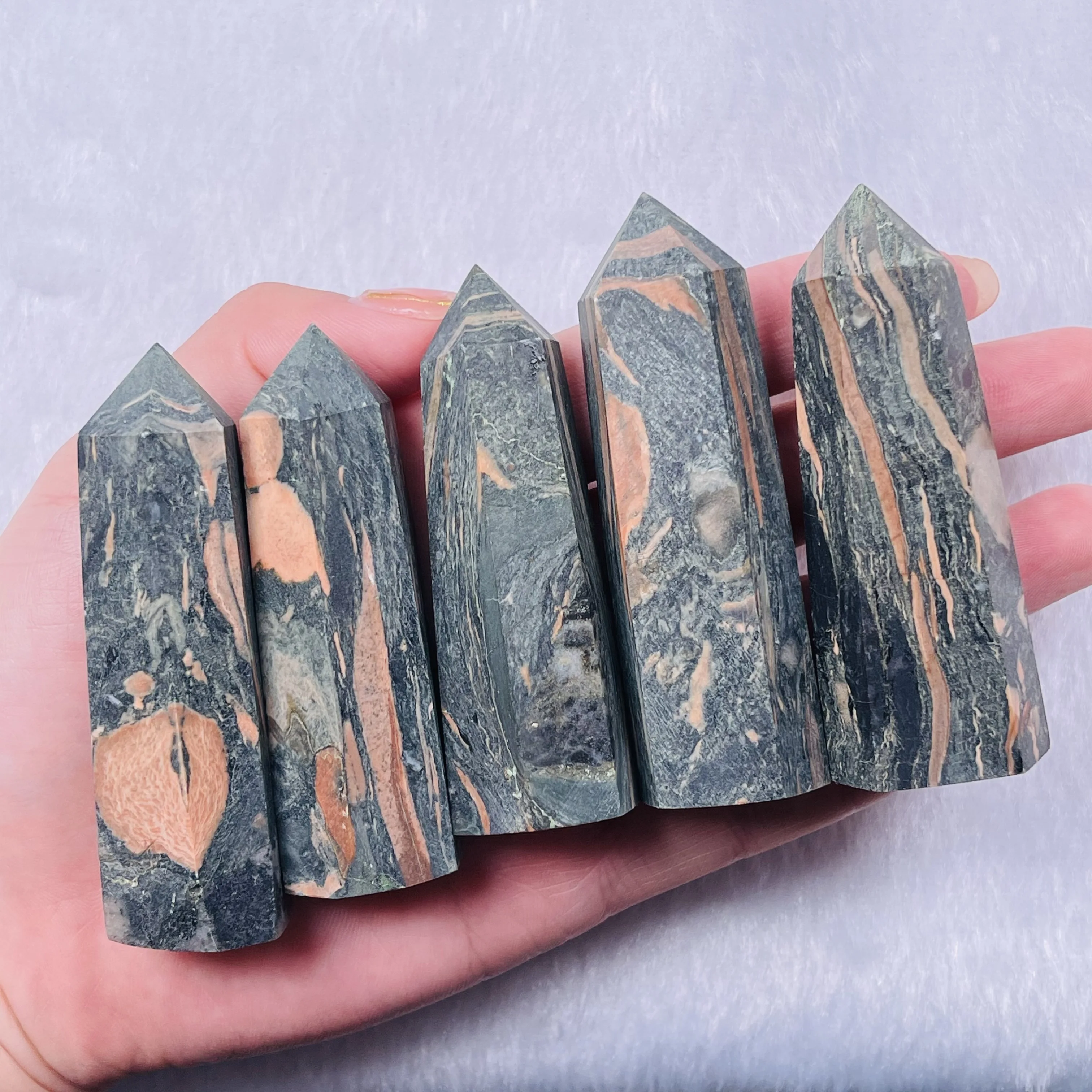 

Natural Wand Crystal Column Quartz Rock Mineral Specimen Home Decor Reiki Healing stone