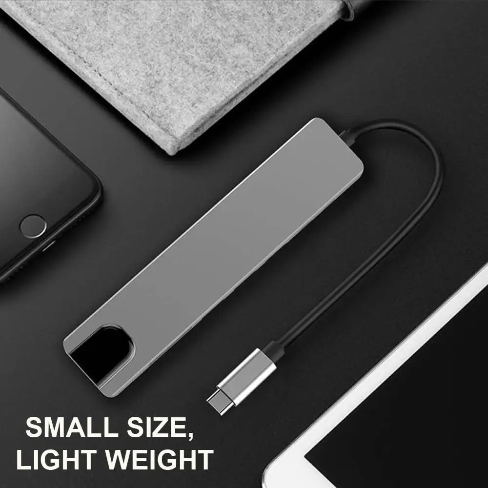 USB 3 0 Type C концентратор к HDMI адаптеру 4K Thunderbolt с концентратором TF SD слот для чтения PD
