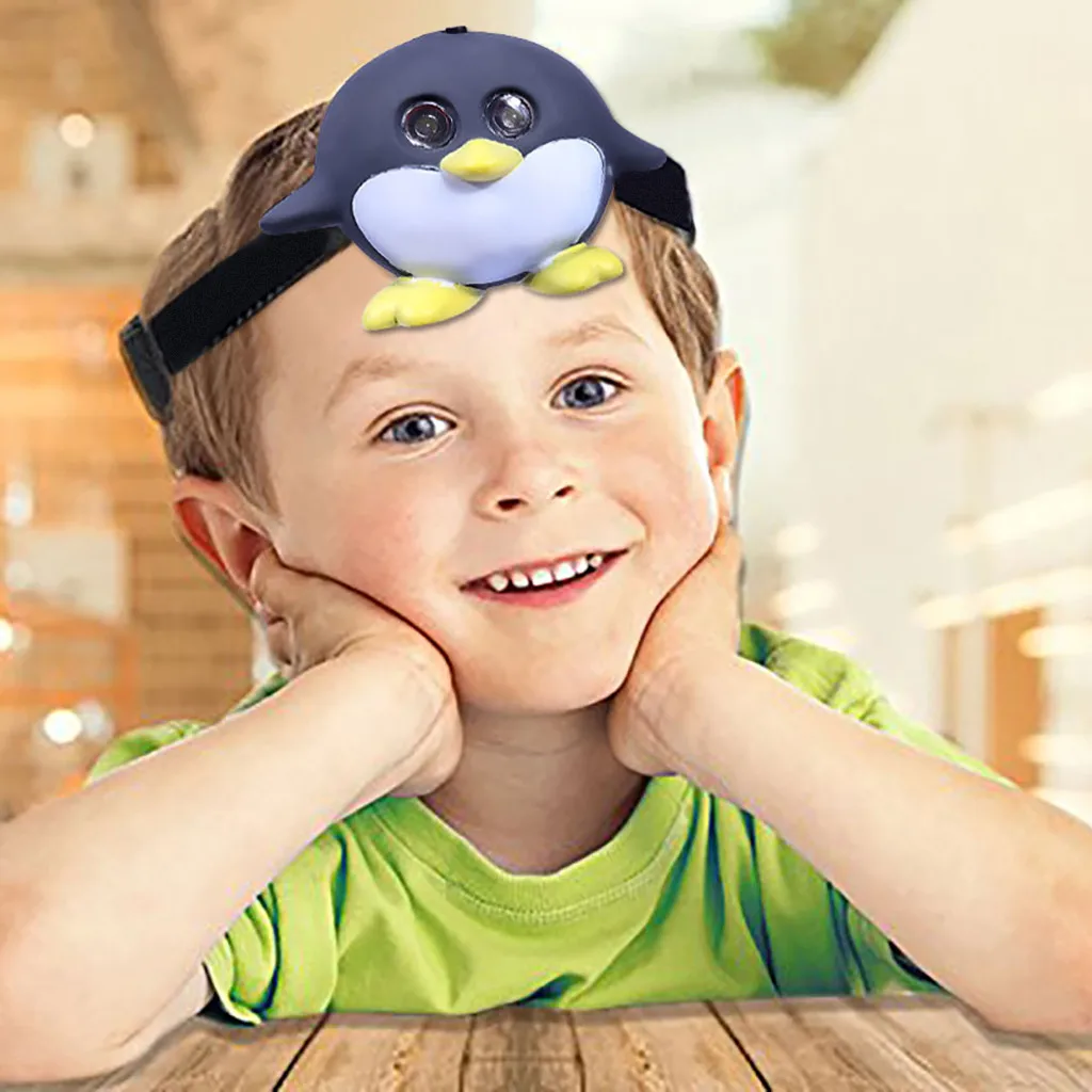 Новинка детской светодиодный налобный фонарь для детей рисунок из мультфильмов