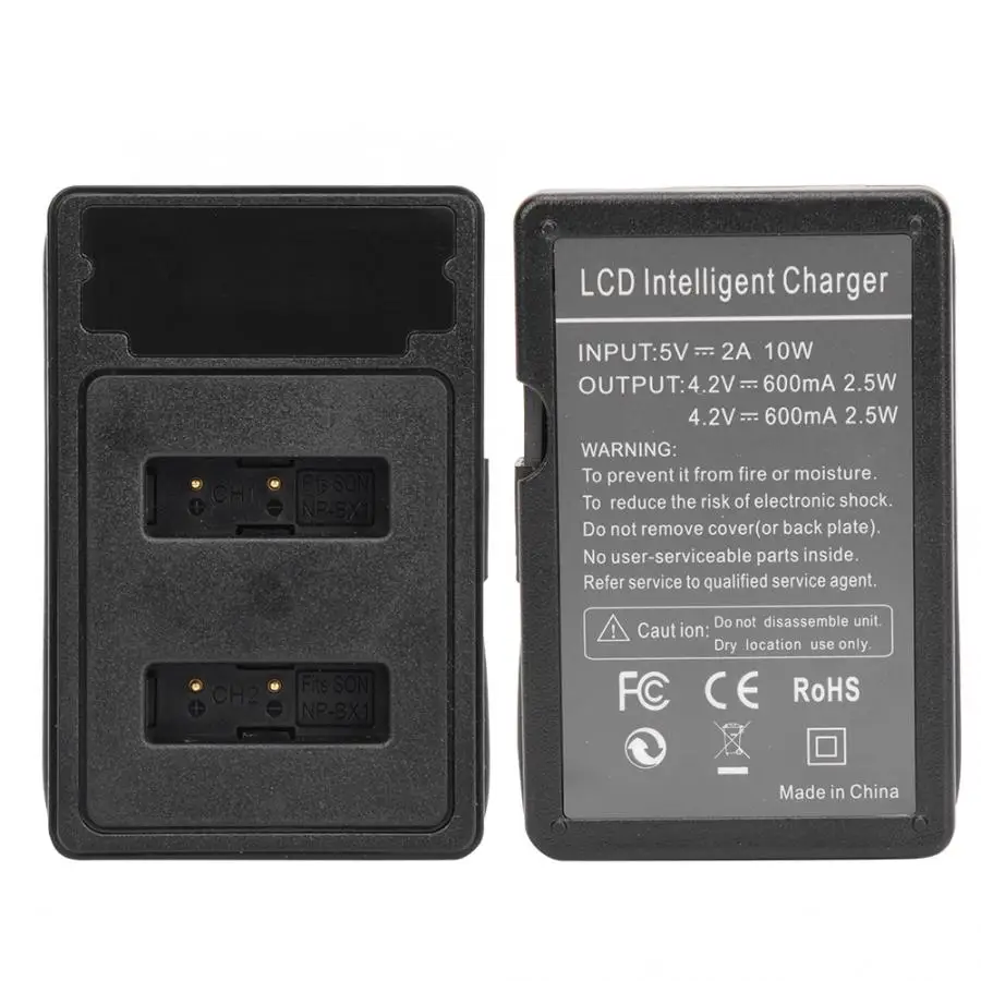 Новый NP-BX1 Камера Батарея Зарядное устройство двойной слот для зарядки с