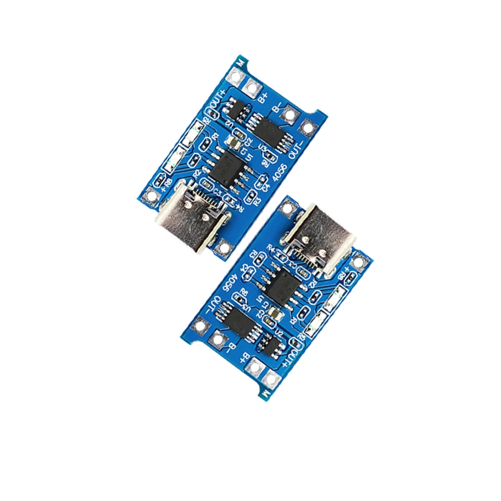 

10pcs 5V 1A TYPE C USB 18650 Lithium Battery Charging Board Charger Module+Protection Dual Functions TP4056 Module Charging