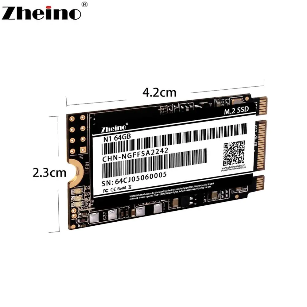 Внутренний твердотельный накопитель Zheino M.2 SSD SATA 2280 мм 2242 64 Гб 128 ГБ 256 512