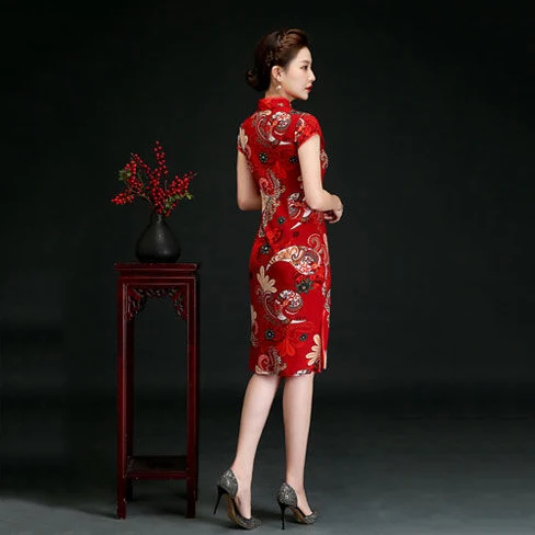 Китайское платье для женщин элегантные новости Qipao Vestidos вечерние свадебные