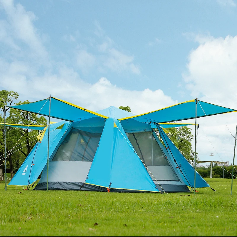 Палатка Hewolf Автоматическая на 4-5 человек однокомнатная двухслойная портативная