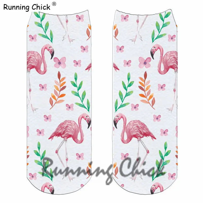 

Running Chick Flamingo Design 14 Ankle Socks Print New 2018 Women Chick Digital Cn(origin) Polyester STANDARD
