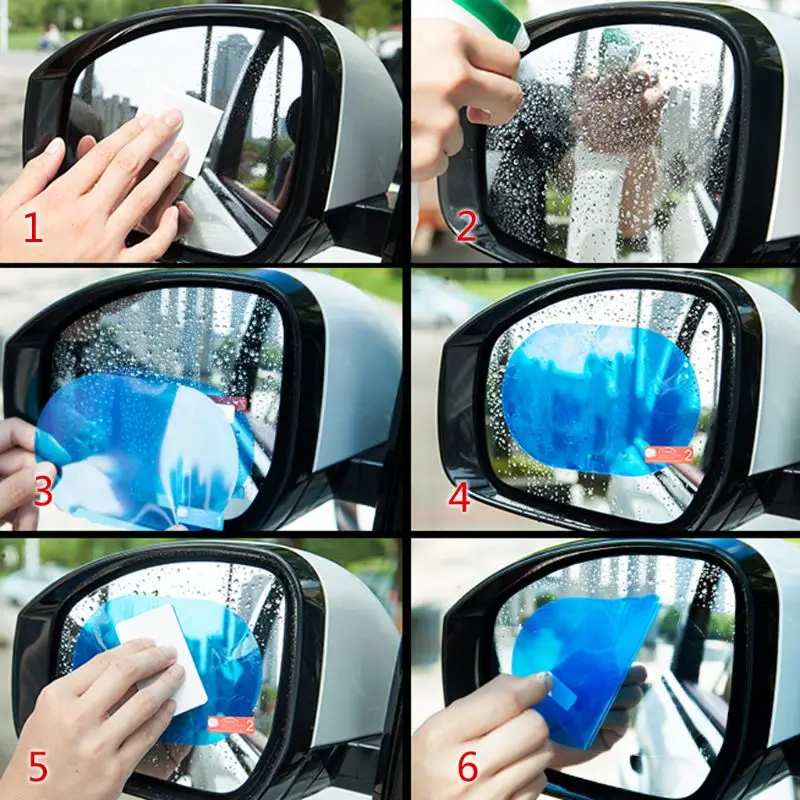 Новинка 1 пара автомобильный Грузовик анти вода туман пленка покрытие