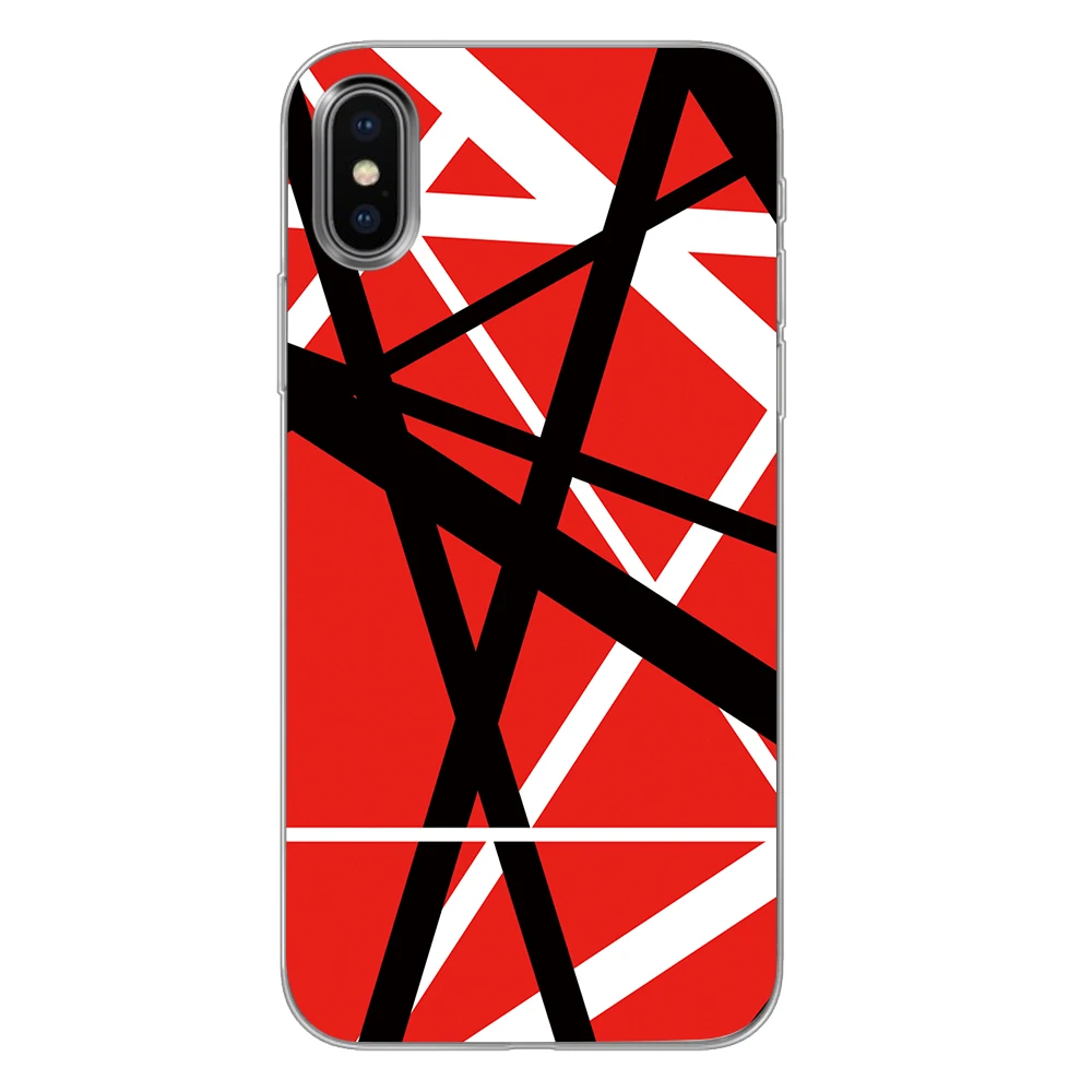 10 Силиконовые чехлы для телефонов Van Halen в полоску для iPhone 5 5S SE 6 6s 7 8 Plus X XS Max XR задняя крышка - Цвет: 10