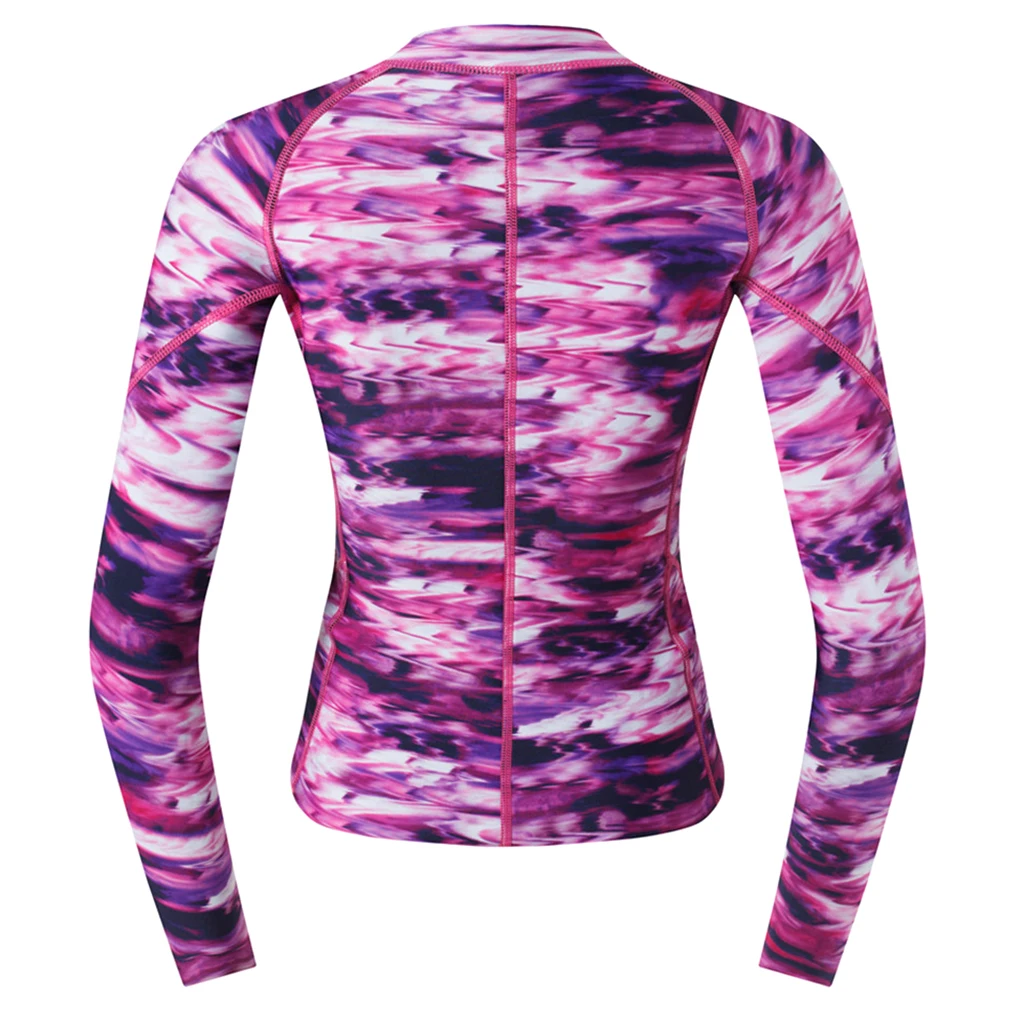Women 2mm Neoprene Long Sleeve Jacket Front Zipper Wetsuit Top