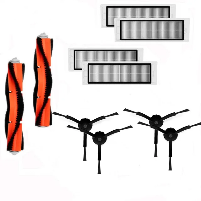 

New Main brush Washable hepa filter side brush kit for Xiaomi Mi vacuum 1st 1S Robot Roborock S50 S51 S55 S6 T60 T61 T65 parts