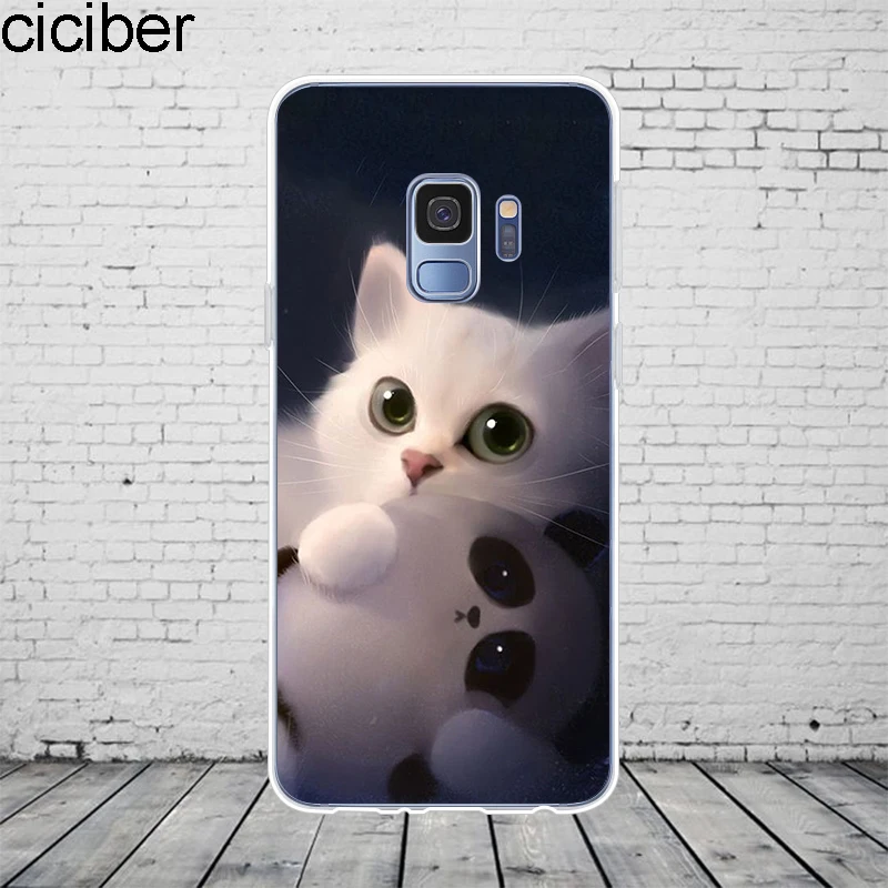 С изображением животных, котов Крышка для samsung Galaxy S10 S5 S7 S8 S9 Edge Plus S10 S10e S10+ чехол для телефона для Galaxy Note 10 9 8 5 4 3 Plus TPU