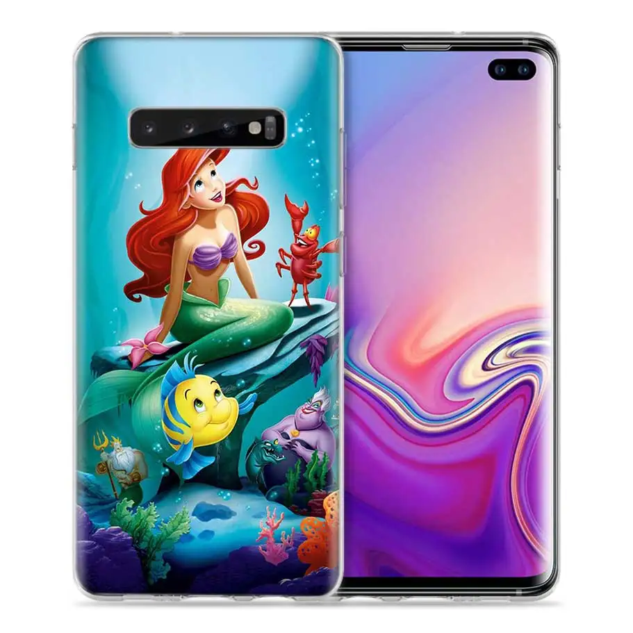 06 Чехол с русалочкой для samsung Galaxy Note 10 S10 5G S10e S8 S9 S7 8 9 J4 J6 Plus силиконовый чехол для телефона Schale - Цвет: 06