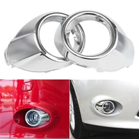2pcs per set car styling front fog lamp frame modified head fog light decoration cover for ford focus 3 accessories abs chrome