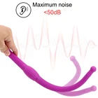 Вагинальный Массажер, анальная секс-игрушка для женщин, искусственные продукты, двойная головка, точка G, гибкий страпон, фаллоимитатор, Вибраторы 12 Скоростей