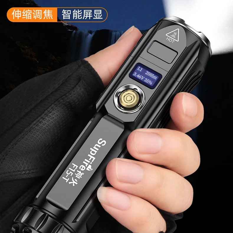 Bestellen Smart Taktische Camping Taschenlampe Usb Laterne Wasserdichte Leistungsstarke Taschenlampe Aufladbare Taschenlampen Linternas Outdoor Ausrüstung