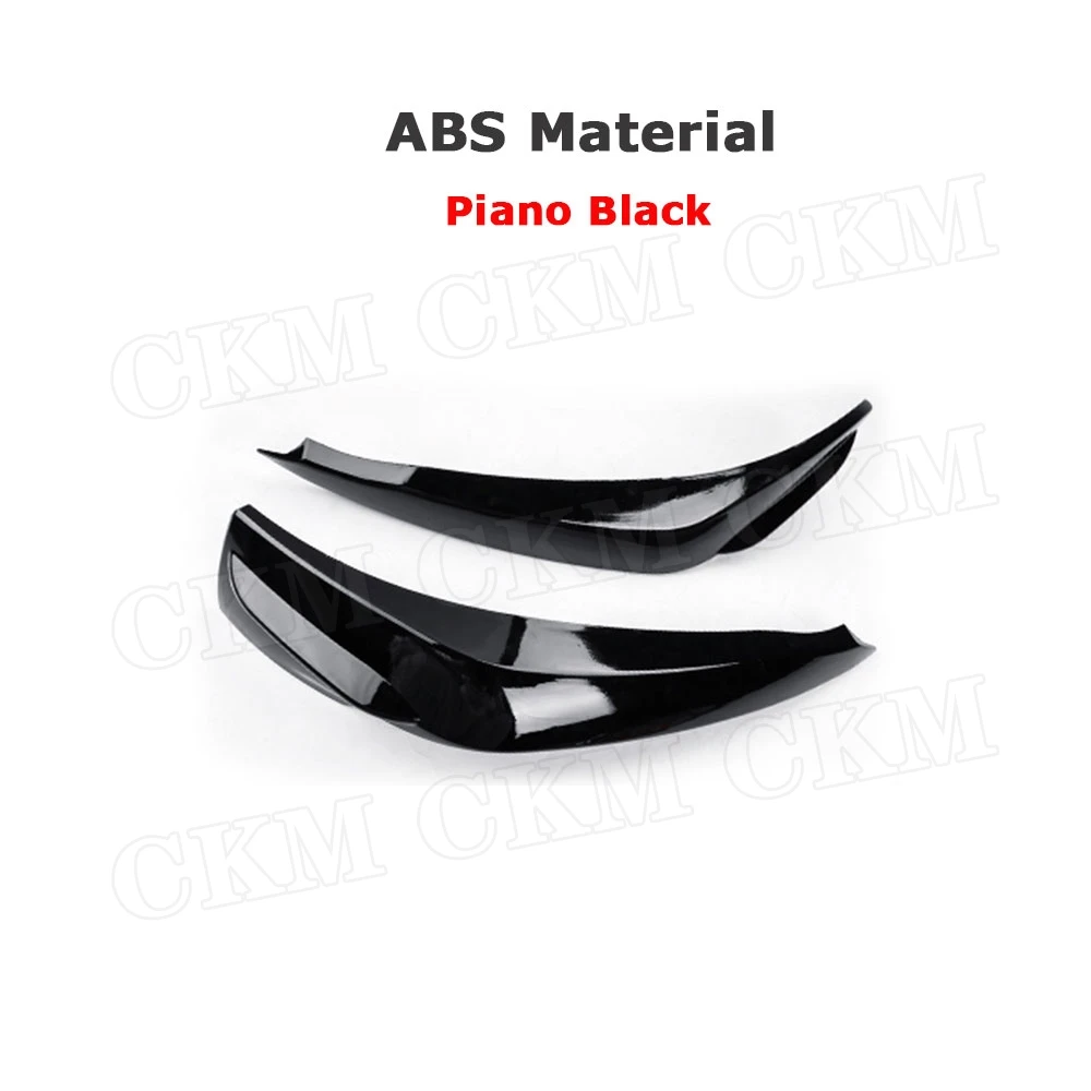 Разветвители для переднего и бокового бампера из АБС-пластика черные угольные