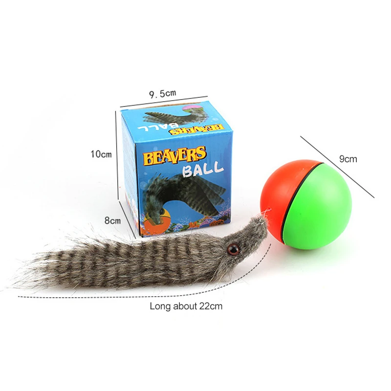

Funny Electric Beaver Weasel Rolling Motor Ball Toy For Pet Dog Cat Chewing Teeth Grinding Claws Bite Pet Products