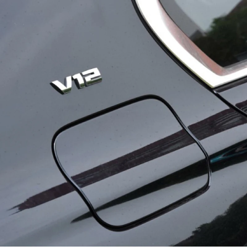 1 шт. 3D металлический V12 автомобильный боковое крыло задний багажник эмблема