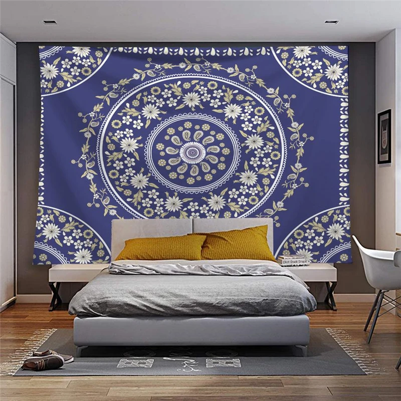 Богемный Гобелен Мандала Настенный декор пляжный коврик полотенце полиэстер