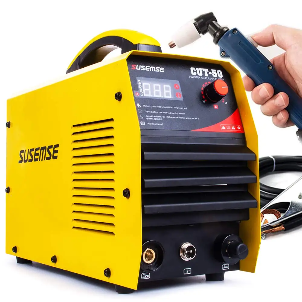 SUSEMSE новая машина плазменной резки CUT50 220V Напряжение 50A плазменный резак с PT31 Бесплатные сварочные аксессуары CUT-50