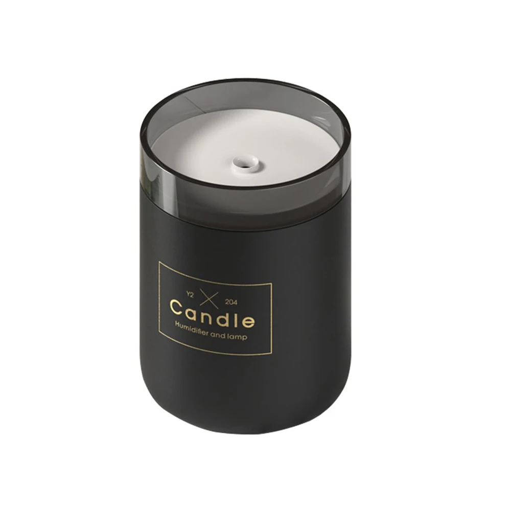 Car Humidifier Aroma Diffuser Air Purifier Ultrasonic Candle Light Mini Modern 20-35㎡ 35ML/H Mist LED 280ML USB | Бытовая техника