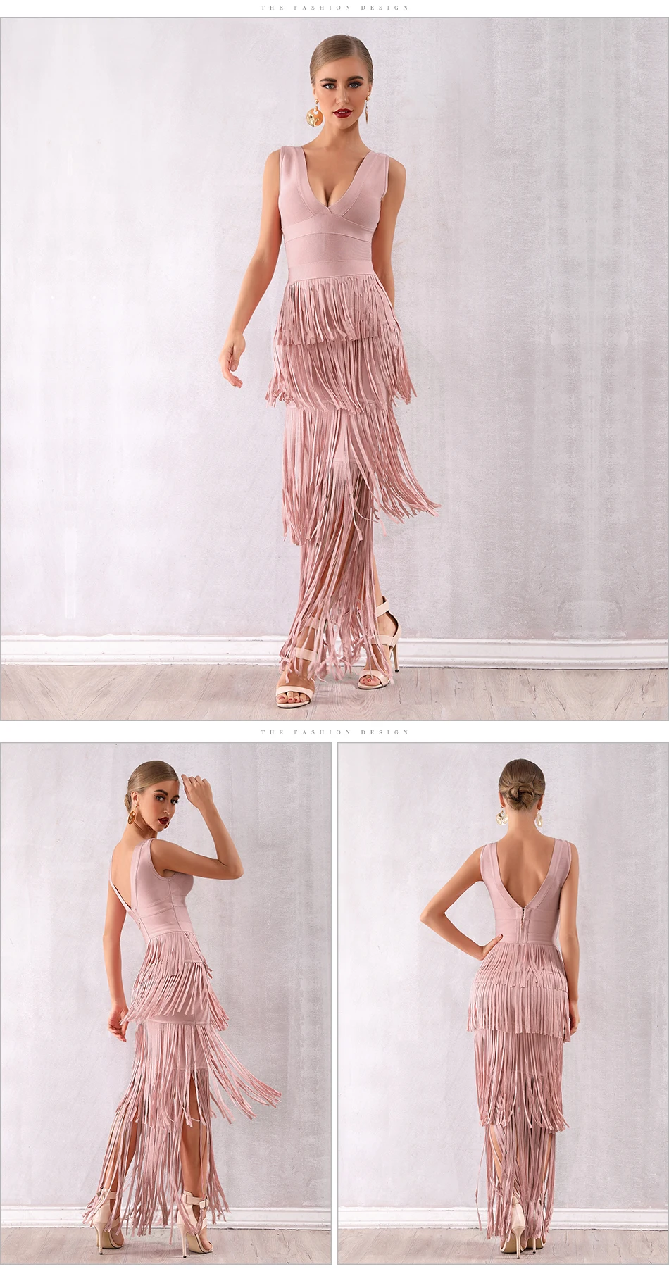 Adyce новое летнее женское Бандажное платье с обнаженной бахромой Vestidos макси с кисточками Клубное платье сексуальное с глубоким v-образным вырезом вечернее платье в стиле знаменитостей