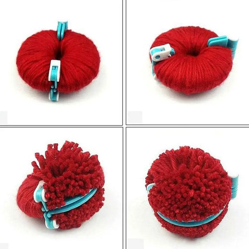 

4 Sizes Pompom Pom-Pom Maker For Fluff Ball Weaver Craft Knitting Tool Needle Needle Fluff Craft DIY Weaver Ball Set Tool W S3E6