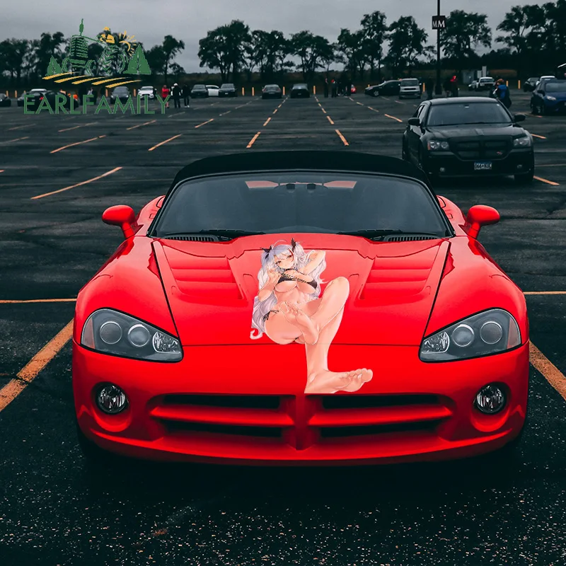 Забавные автомобильные наклейки EARLFAMILY 43 см x 27 2 и для привлекательной женщины