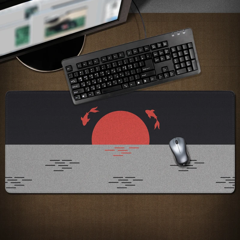

Great Wave Chinese Style Computer Mouse Pads Large Gaming Mousepad XXL Desk Mause Pad Keyboard Mouse Carpet Gaming Accessories