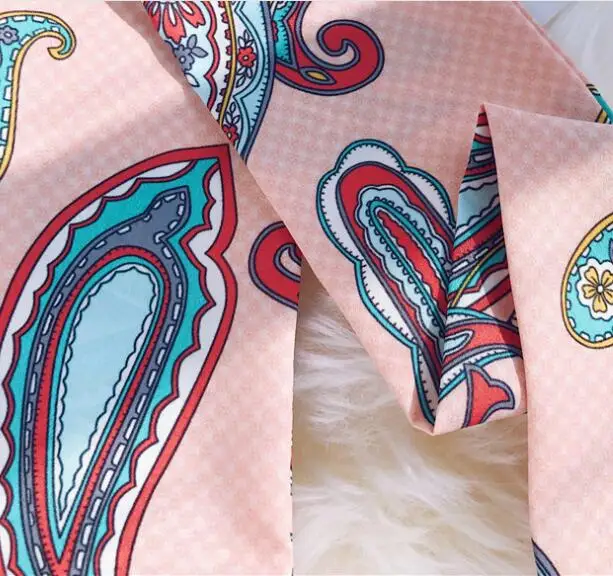 

L959 New Fashion soft Silk Floral Printed Scarf Handle Bags Decoration Narrow Ribbon Scanf For Women Accessories