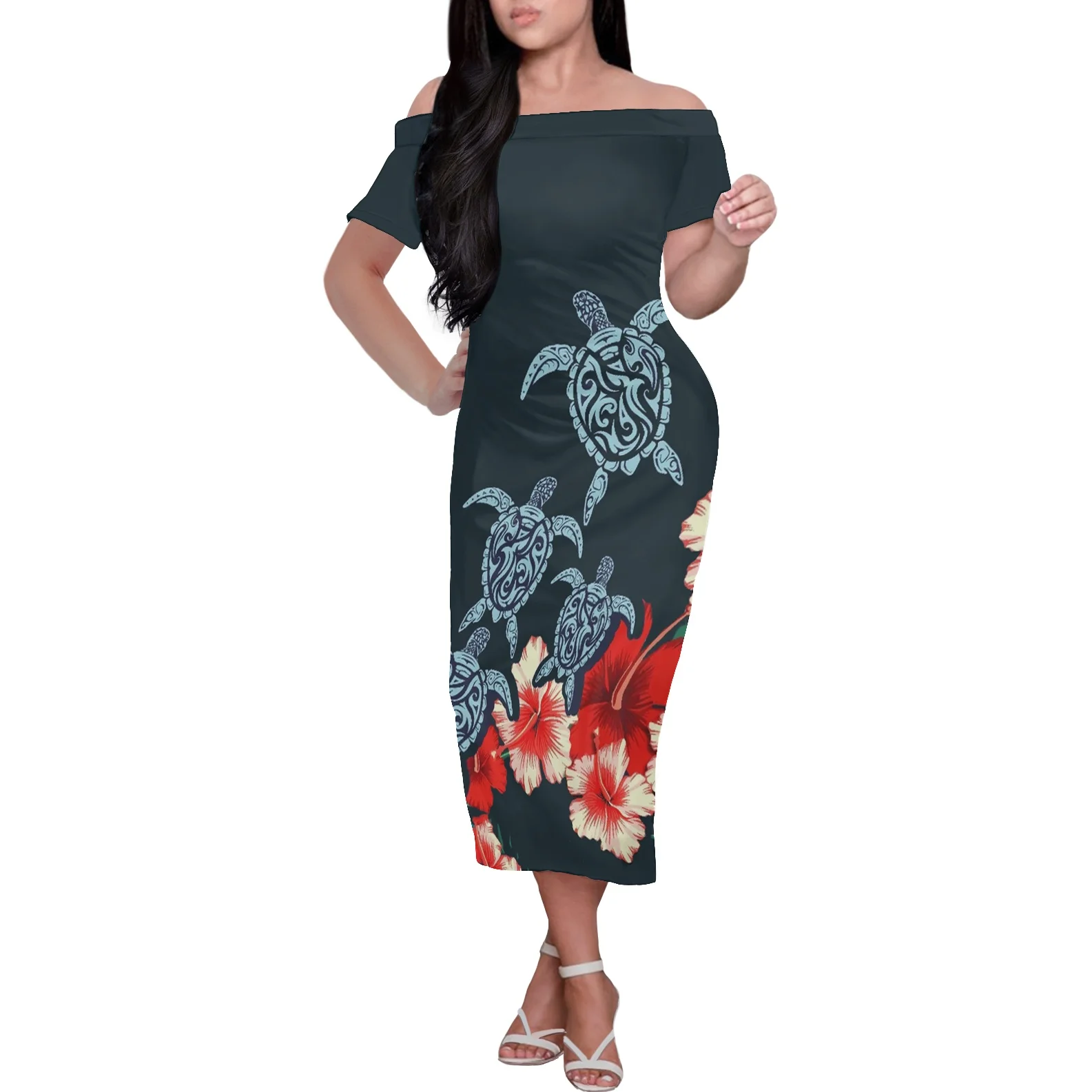 HYCOOL оптом полинезийская этническая одежда Элегантное повседневное платье с