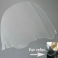 13 transparent wind screen clear front outer batwing fairing windshield screen for harley touring electra glide 1996 2013