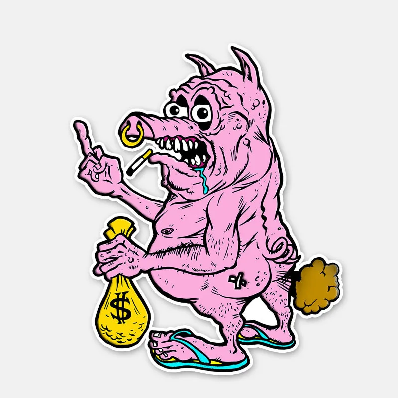 Креативная забавная наклейка Грязная Свинка прекрасный мотоциклетный шлем