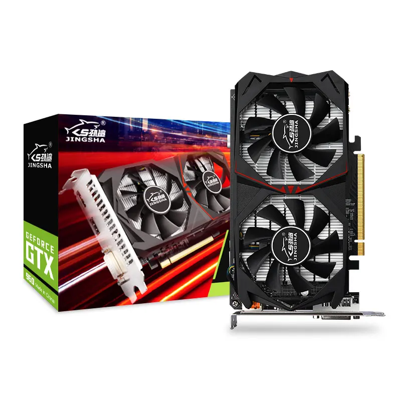 JINGSHA GTX960 2 ГБ 100% Новый оригинальный Графический 128Bit GDDR5 графические карты для NVIDIA
