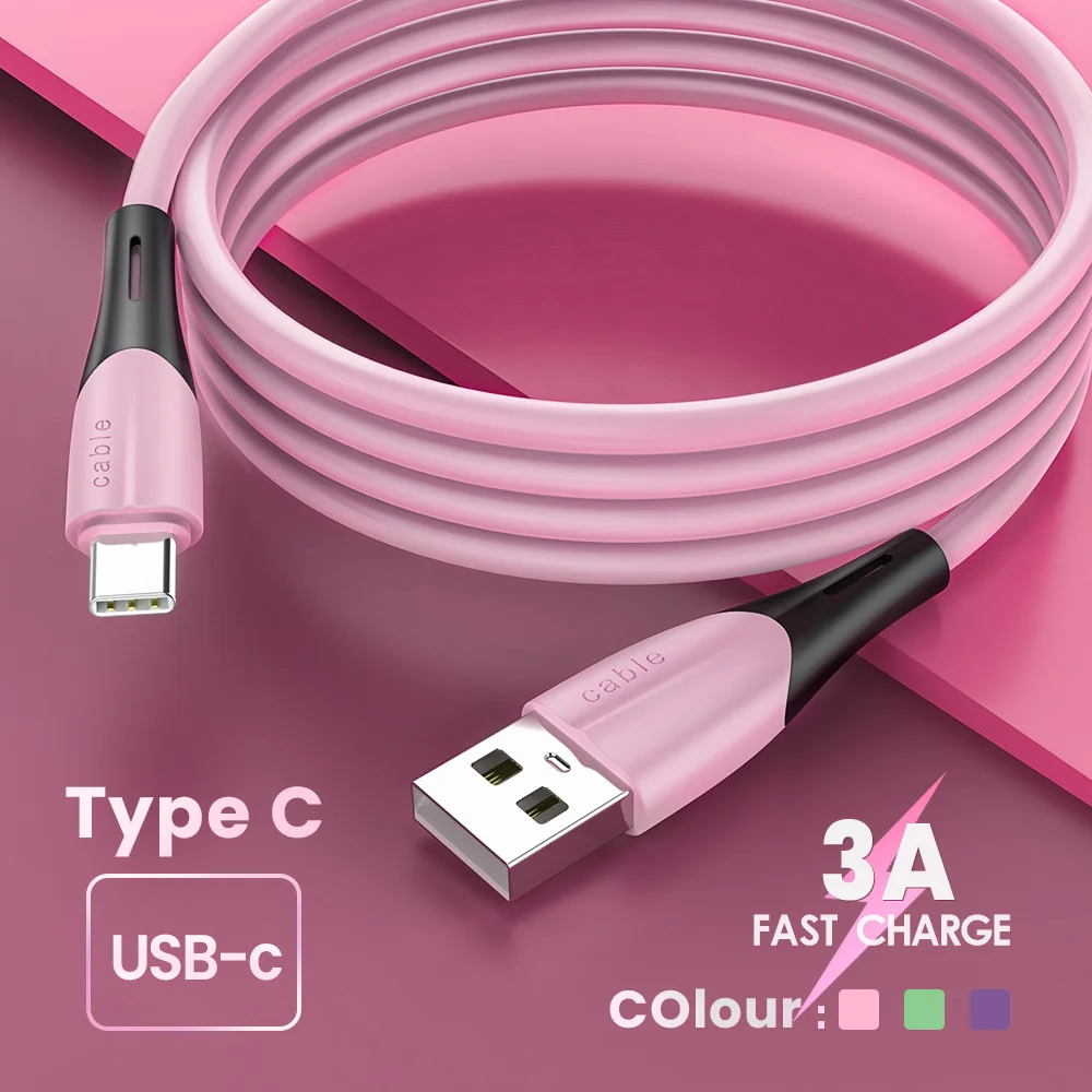 

USB Type C Cable Fast Charging QC 3.0 For Xiaomi Samsung S20 S10 Huawei Mate 30 40 USBC Data Wire Cord Phone Charger Cables 1M