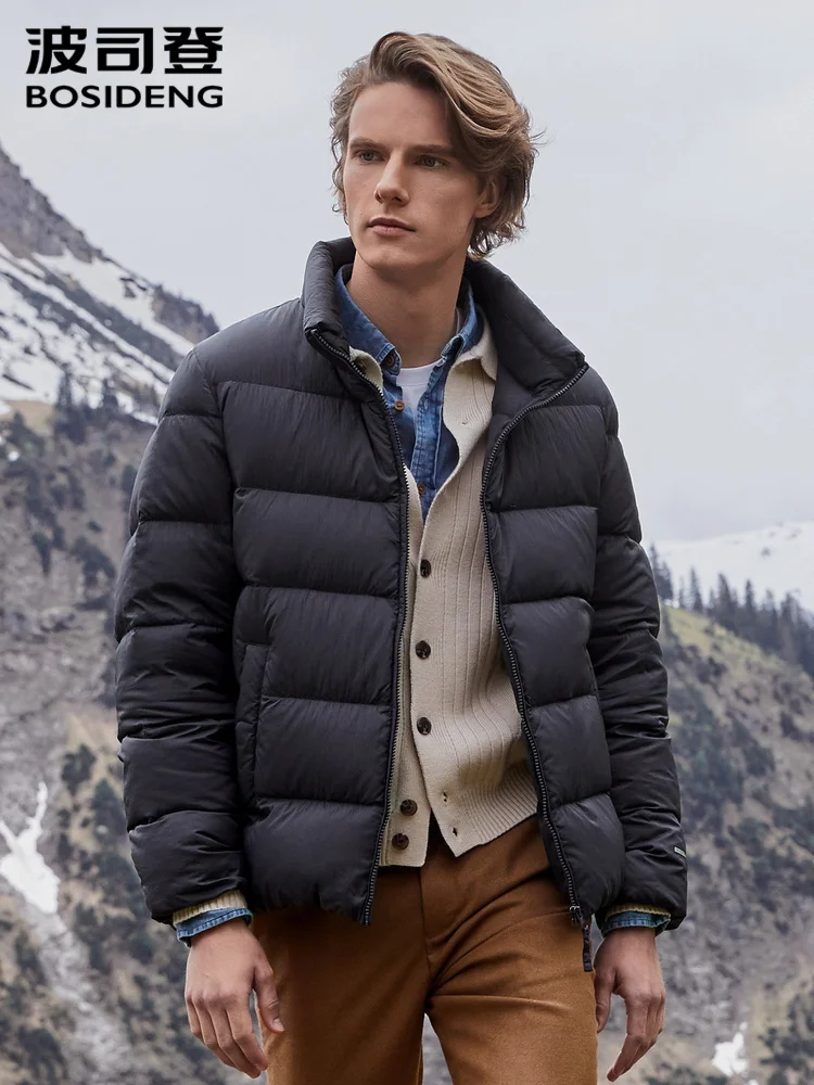 

Bosideng men's new puffer jacket portable short fashion down jacket windproof warm winter coat B90131053