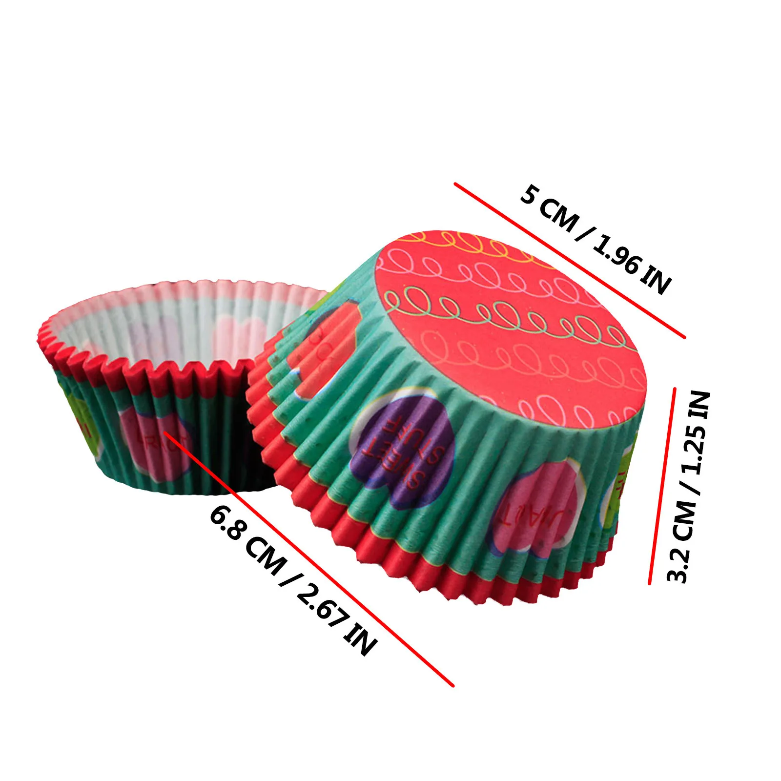 

100Pcs/pack Cake Muffin Cupcake Paper Cups Cake box Cupcake Liner Kitchen Baking Accessories Cake Mold Small Muffin Boxes Style