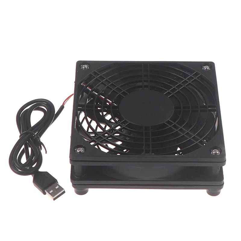 

Новый роутер Вентилятор DIY PC Кулер TV Box беспроводное охлаждение 5V USB мощность 120 мм вентилятор