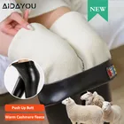 Кашемировые брюки для женщин, Толстые Леггинсы, штаны из искусственной кожи, зимние леггинсы из искусственной кожи размера плюс, высокая талия, хорошо тянутся, ouc607