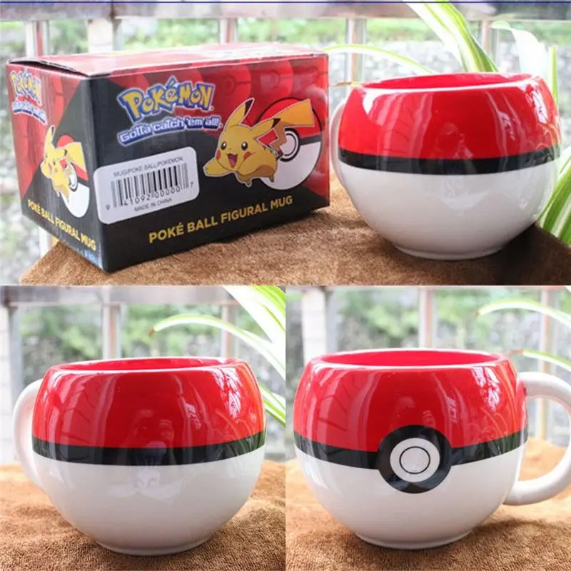 Аниме мультфильм с покемоном Poke Ball 3D Figural Кружка Керамическая кофейная чашка